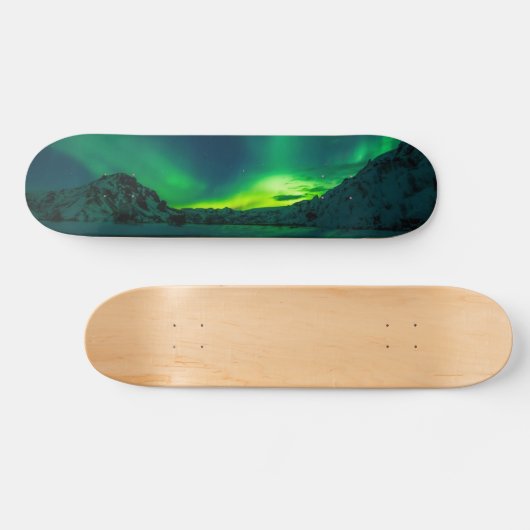 Verbluffende Green Aurora Persoonlijk Skateboard (Horizontaal)