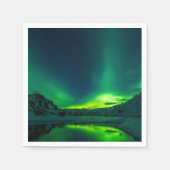 Verbluffende Green Aurora Servet (Voorkant)