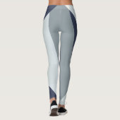 Verbluffende grijze Fade Abstract Leggings (Achterkant)