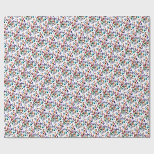 VERBLUFFENDE GRILLIGE BLOEM CADEAUPAPIER (Vlak)