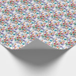 VERBLUFFENDE GRILLIGE BLOEM CADEAUPAPIER<br><div class="desc">Prachtig Floral Wrapping Paper - wikkel uw geschenken met liefde en vriendelijkheid - Kleurrijke, vrolijke en grillige waterverf poot print schilderijen. Mijn Hondenpoten doken in waterverf, daarna creëerde ik bloemen, vlinders uit de prints, bladeren, groene schijfjes en misschien een verrassing binnen het schilderij!.. Luchtig en zorgeloos. Blauw, Roze, Geel, Paarse,...</div>