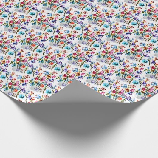 VERBLUFFENDE GRILLIGE BLOEM CADEAUPAPIER (Hoek)