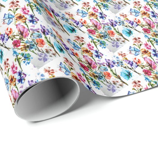 VERBLUFFENDE GRILLIGE BLOEM CADEAUPAPIER (Rol Hoek)