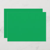 Verbluffende groene achtergrond met wit randontwer briefkaart (Voorkant / Achterkant)