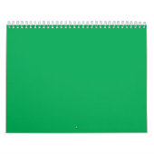 Verbluffende groene achtergrond met wit randontwer kalender (Hoes)