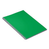 Verbluffende groene achtergrond met wit randontwer notitieboek (Rechterzijde)
