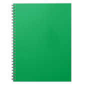 Verbluffende groene achtergrond met wit randontwer notitieboek (Voorkant)