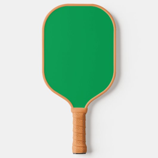 Verbluffende groene achtergrond met wit randontwer pickleball paddle (Voorkant)