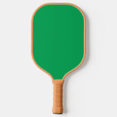 Verbluffende groene achtergrond met wit randontwer pickleball paddle (Achterkant)