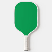 Verbluffende groene achtergrond met wit randontwer pickleball paddle (Voorkant)