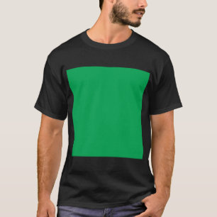 Verbluffende groene achtergrond met wit randontwer t-shirt