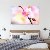 Verbluffende groep Sakura-bloemen in het voorjaar Canvas Afdruk (Insitu (Slaapkamer))