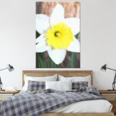 Verbluffende grote narcis canvas afdruk (Insitu (Slaapkamer))