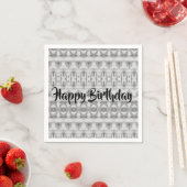 verbluffende Happy Birthday Paper Napkins Servet (Insitu)