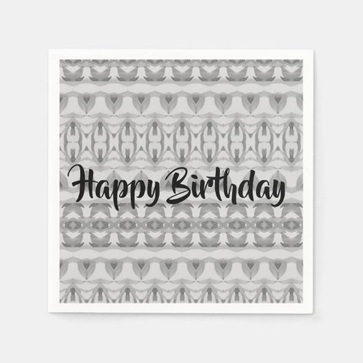 verbluffende Happy Birthday Paper Napkins Servet (Voorkant)