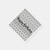 verbluffende Happy Birthday Paper Napkins Servet (Hoek)