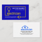 Verbluffende, heldere elektrische stroomkringen visitekaartje (Voorkant / Achterkant)