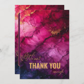 Verbluffende hemelse elegantie marmeren symfonie bedankkaart (Voorkant / Achterkant)