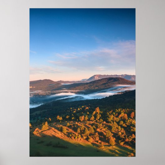 Verbluffende herfstlandschappen vanuit Šilentabor, Poster (Voorkant)