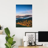 Verbluffende herfstlandschappen vanuit Šilentabor, Poster (Thuiskantoor)