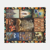 Verbluffende I Love Books Blanket Gift Reading Boo Fleece Deken (Voorkant (Horizontaal))