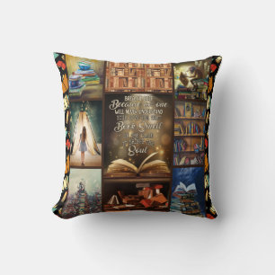 Verbluffende I Love Books Blanket Gift Reading Boo Kussen