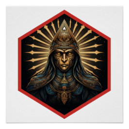Verbluffende Illuminati Fantasy Portret Perfect Poster
