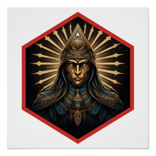 Verbluffende Illuminati Fantasy Portret Perfect Poster (Voorkant)