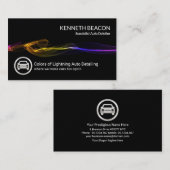 Verbluffende informatie over elektrische bliksem v visitekaartje (Voorkant / Achterkant)