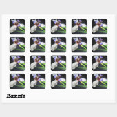 Verbluffende Iris-Sticker Vierkante Sticker (Vel)