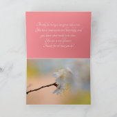 Verbluffende Japanse prijsbloemen Bedankkaart (Binnen)