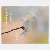 Verbluffende Japanse prijsbloemen Fleece Deken (Voorkant (Horizontaal))