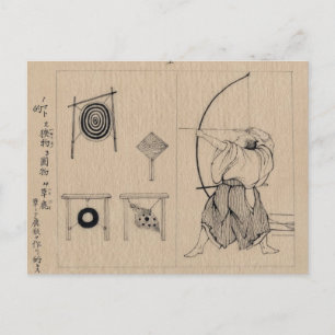 Verbluffende Japanse tekening rond 1878 Briefkaart