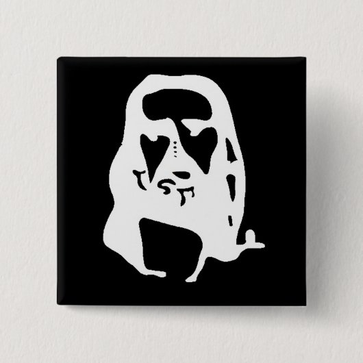 Verbluffende Jezus Christus Optische Illusie Vierkante Button 5,1 Cm (Voorkant)