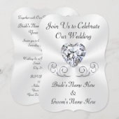 Verbluffende Kaarten voor het uitnodigen van diama (Voorkant / Achterkant)