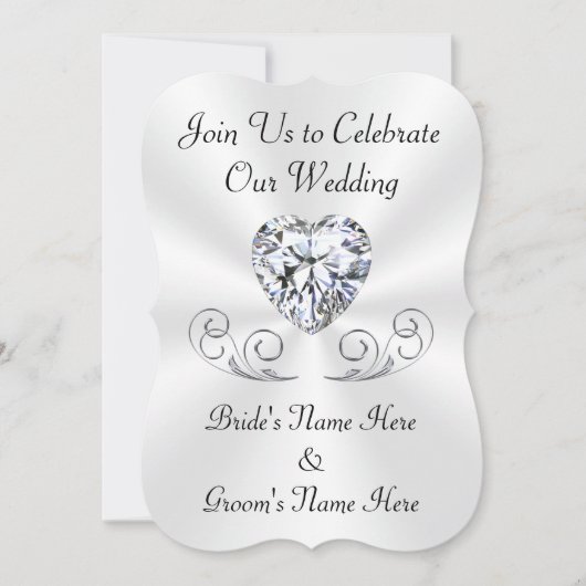 Verbluffende Kaarten voor het uitnodigen van diama (Voorkant)