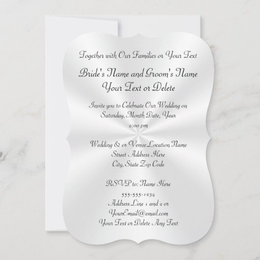 Verbluffende Kaarten voor het uitnodigen van diama (Achterkant)