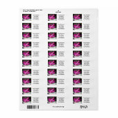 Verbluffende kerstcactus etiket (Full Sheet)