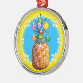 Verbluffende kerstversiering voor ananas metalen ornament (Links)