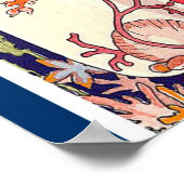 VERBLUFFENDE KLEINE VIS ,ART DECO SCHOONHEID MODE POSTER (Hoek)