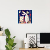 VERBLUFFENDE KLEINE VIS ,ART DECO SCHOONHEID MODE POSTER (Thuiskantoor)