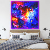 Verbluffende kleuren van het universum. Bestel nu Canvas Afdruk (Insitu (Slaapkamer))
