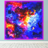 Verbluffende kleuren van het universum. Bestel nu Canvas Afdruk (Insitu (Houten vloer))