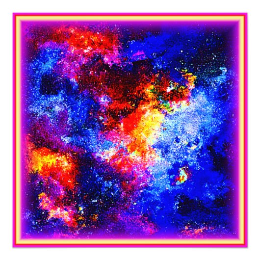 Verbluffende kleuren van het universum. Bestel nu Foto Afdruk (Voorkant)