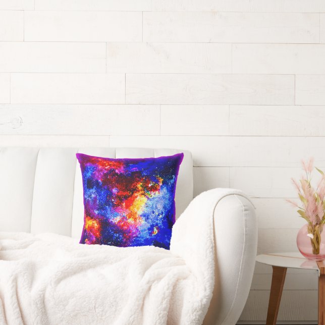 Verbluffende kleuren van het universum. Bestel nu Kussen (Bank)