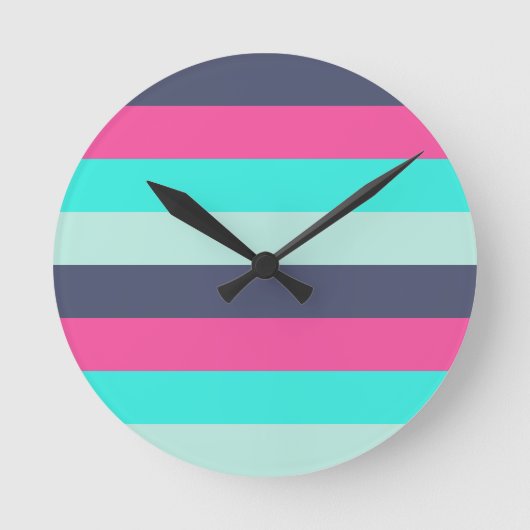 Verbluffende kleurencombinaties Kunst & Muur Décor Ronde Klok (Voorkant)