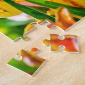 Verbluffende kleurrijke Tulp-bloemen Legpuzzel (Zijkant)