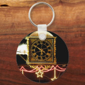 Verbluffende klok bij Kerstmis Sleutelhanger (Voorkant)