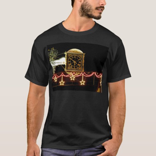 Verbluffende klok bij Kerstmis T-shirt (Voorkant)