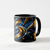 Verbluffende Kosmische Draaikolk Steruitbarsting A Mok (Voorkant rechts)